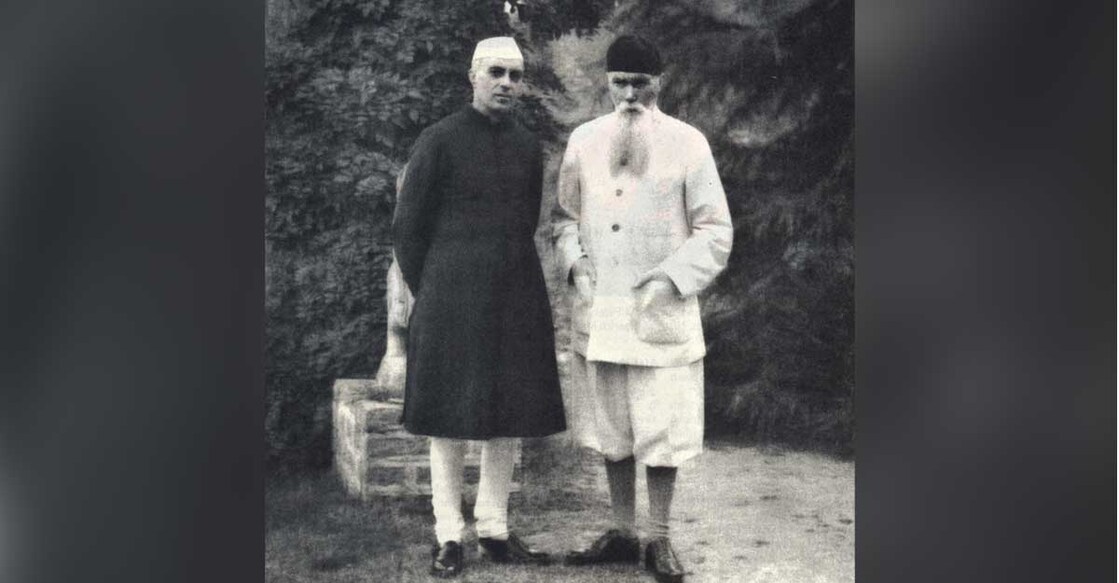 Nicholas Roerich (R) with India's first Prime Minister, Jawaharlal Nehru. Photo: Manorama archive