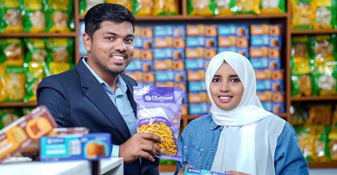 KP Nooruddeen and his wife Fatima Fasmina. Photo: Special arrangement 