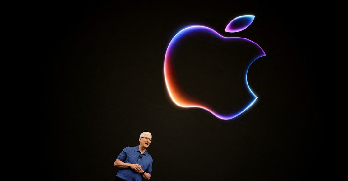 apple-tim-cook A file photo of Apple CEO Tim Cook attending the annual developer conference event at the company's headquarters in California, June 10, 2024. Photo: REUTERS/Carlos Barria