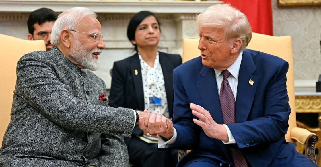 Indian Prime Minister Narendra Modi and US president Donald Trump. File Photo: AFP
