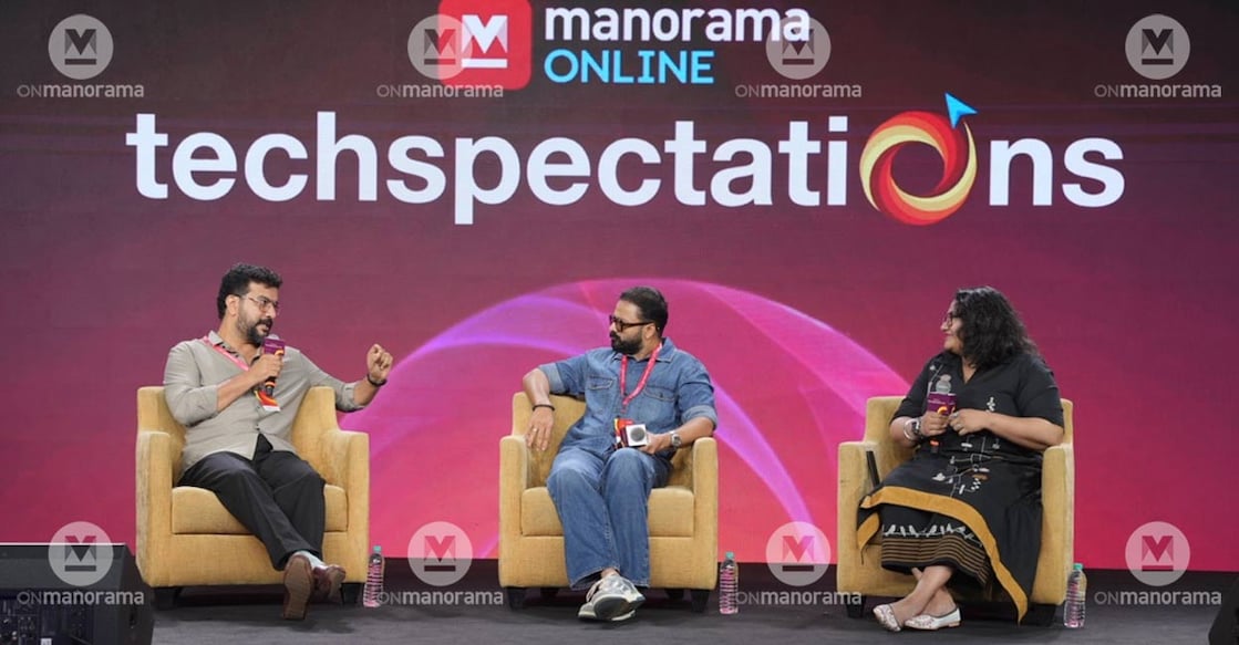 Actors Jayasurya and Ramesh Pisharody at ManoramaOnline Techspectations 2026. Photo: Manorama.