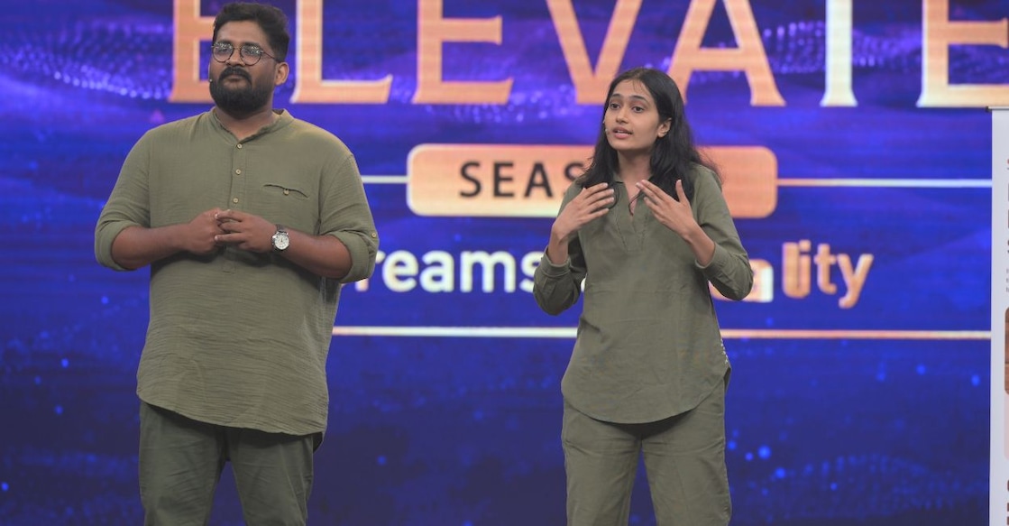 Team ‘Lifed’ presents its business pitch in Season 2 of Manorama Online Elevate. Photo: Manorama