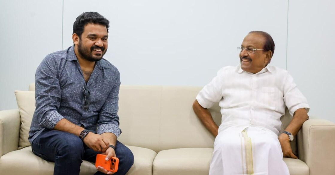 Dr Tom Joseph and P K Kunhalikutty. Photo: Special Arrangement. 