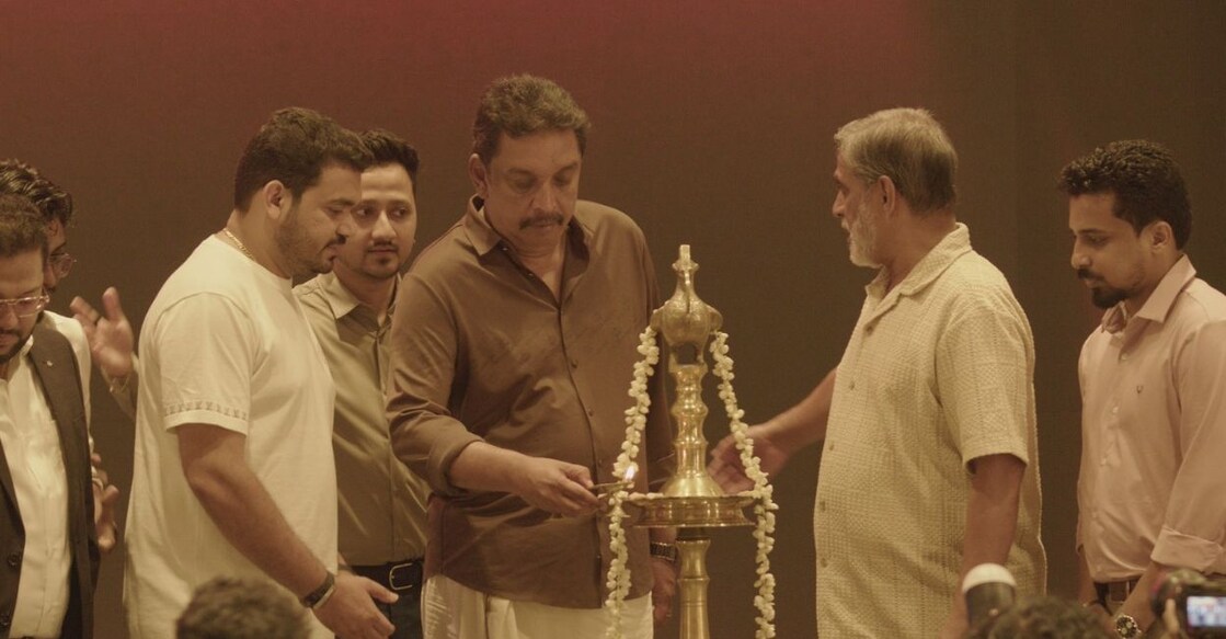 Minister Shibu Baby John lights the ceremonial lamp to inaugurate the School of Future. Also seen are (from left) Abdul Rehman, Director and COO of Lulu IT Park and Infrastructure Group; Dr Tom M Joseph, Chairman and Co-Founder of the School of Future; former Ambassador Venu Rajamony; and Akshay Muralidharan,  and Coomar Prantik Barua, Co-Founder of the School of Future. Photo: Special Arrangement. 