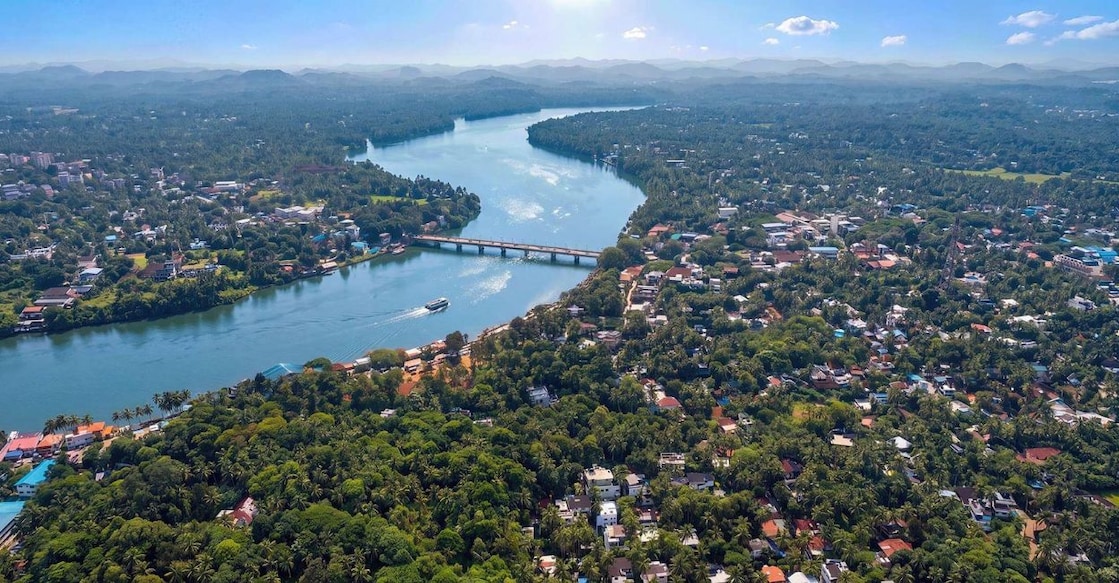 An aerial view of Kozhikode city. Photo: Special Arrangement. 