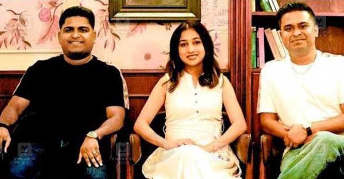 Joseph Sunny, Aleesha John and Jijo Sunny. Photo: Manorama