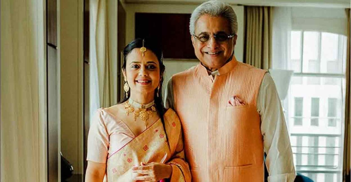 Trinamool Congress MP Mahua Moitra and senior advocate and former BJD MP Pinaki Misra tied the knot in a quiet ceremony in Germany. Photo: Instagram/Raw Mango