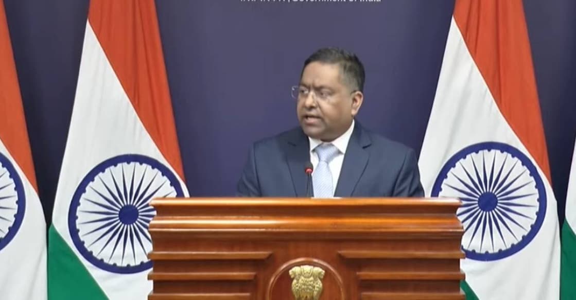 MEA spokesperson Randhir Jaiswal. Photo: YouTube/Ministry of External Affairs 