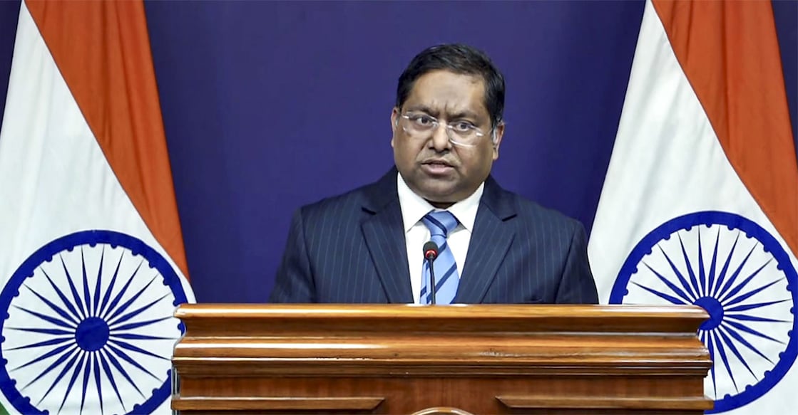 MEA spokesperson Randhir Jaiswal. Photo: PTI