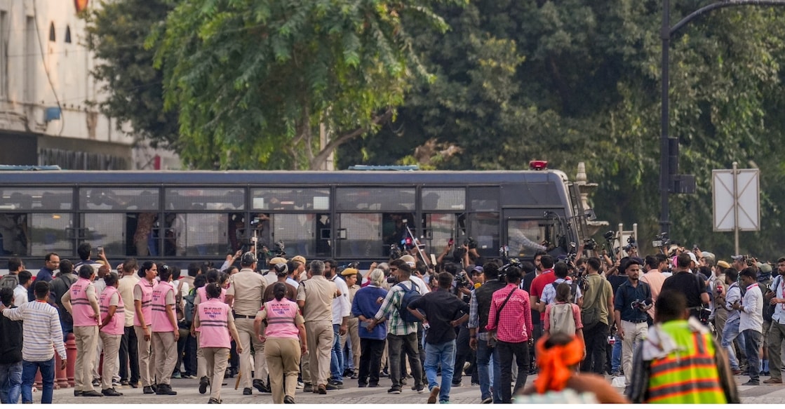 DP picture - media-protests