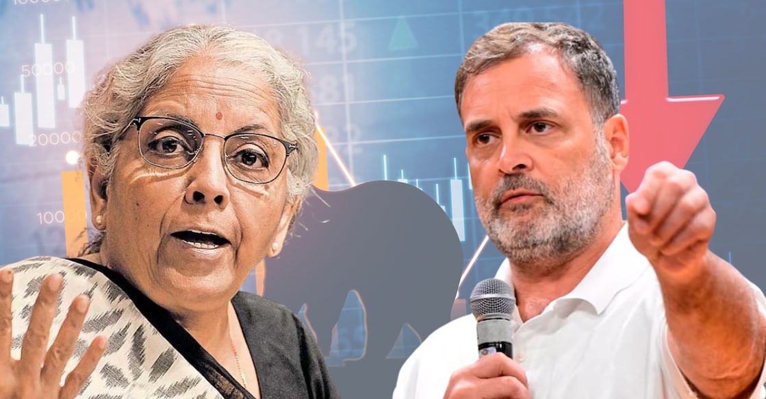 Nirmala Sitharaman and Rahul Gandhi. Photo: Manorama/Canva