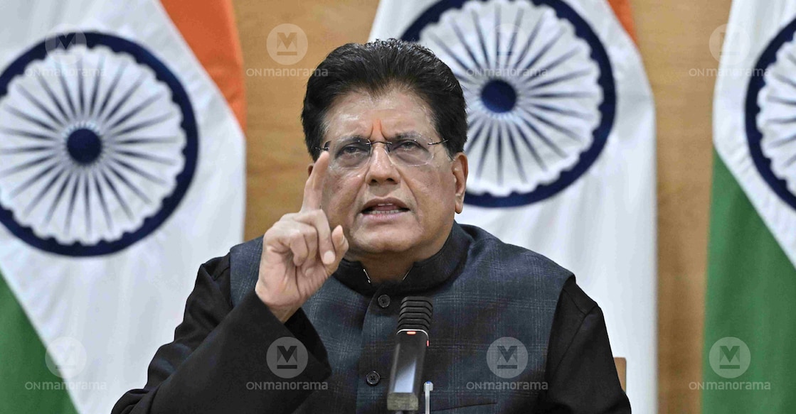 Union Minister Piyush Goyal addresses the media on the progress of the India-US Trade Deal during the Budget Session, in New Delhi. Photo: Josekutty Panackal/Manorama
