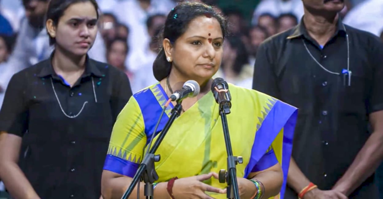 KCR’s daughter Kavitha launches new party Telangana Rashtra Sena ...