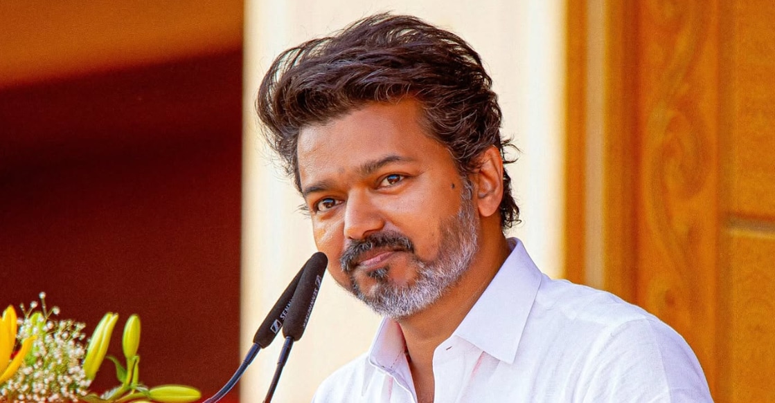 Vijay. Photo: Instagram/ tvk_vettri_padai.