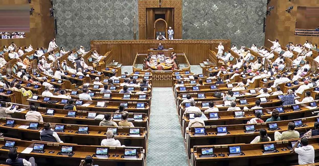 Leader of Opposition in the Lok Sabha Rahul Gandhi speaks in the House during the Monsoon session of Parliament, in New Delhi, Wednesday, July 29, 2026. Photo: Sansad TV via PTI 