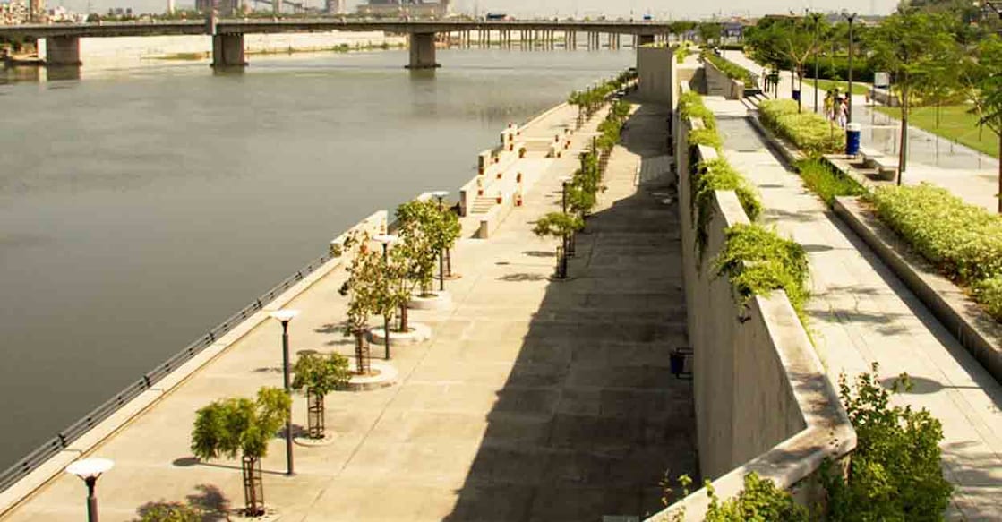Sabarmati riverfront. Photo: sabarmatiriverfront.com