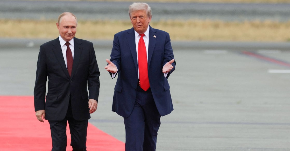Russian President Vladimir Putin and US President Donald Trump in August 15, 2025. Photo: Sputnik/Gavriil Grigorov/Pool via REUTERS