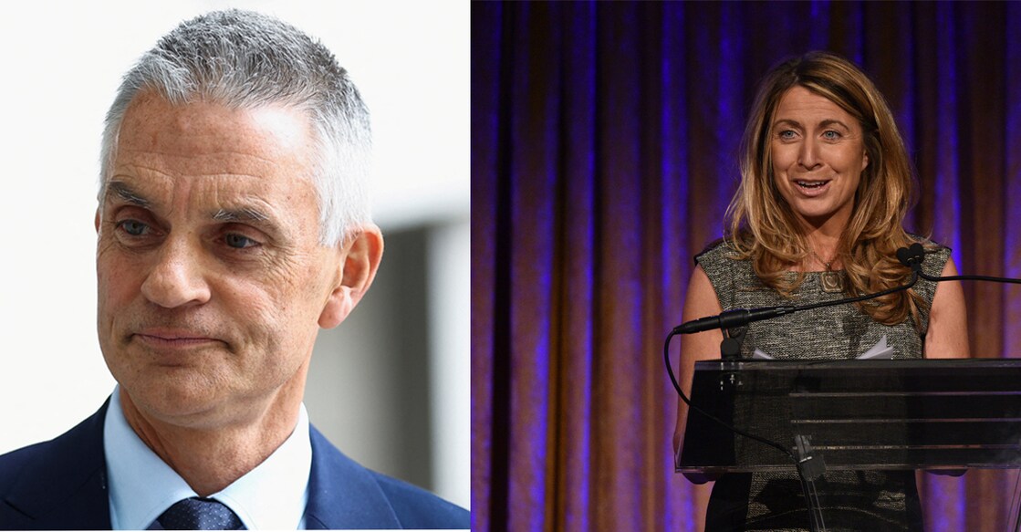 Tim Davie, Deborah Turness. Photo: REUTERS/Hannah McKay, AFP