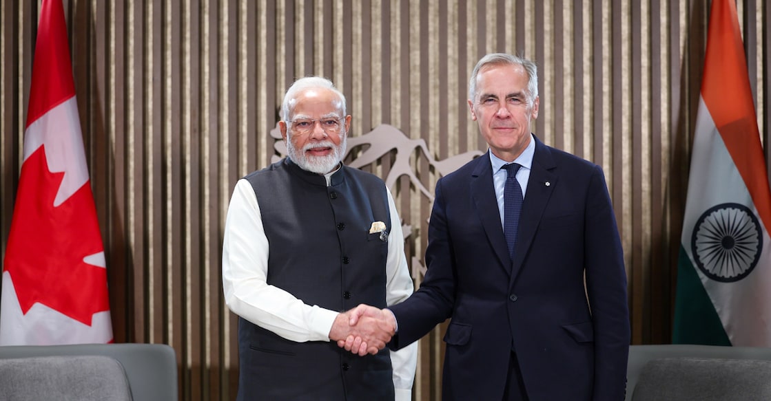 modi-carney-canada Prime Minister Narendra Modi meets Prime Minister of Canada Mark Carney on the sidelines of the G7 Summit at Kananaskis, in Alberta, Canada. Photo: PMO via PTI