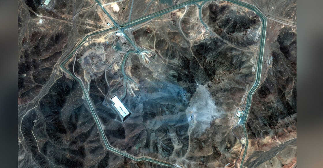 A satellite view shows an overview of Fordow underground complex, after the U.S. struck the underground nuclear facility, near Qom, Iran June 22, 2025. Photo: MAXAR TECHNOLOGIES/Handout via REUTERS