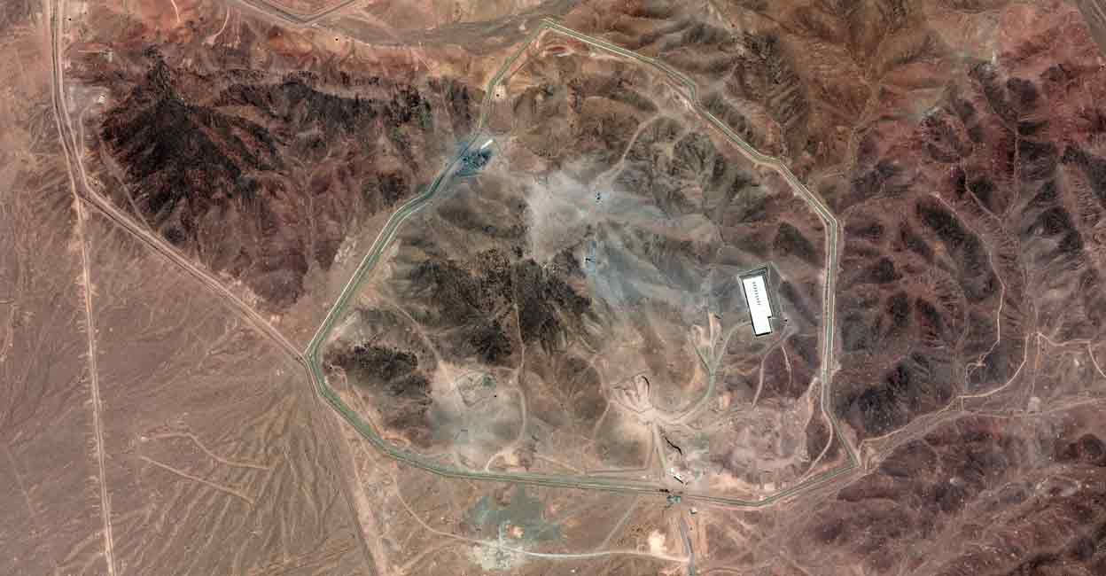 IRAN-NUCLEAR-SATELLITE A satellite overview shows the Fordow Fuel Enrichment Facility, along with damage from recent airstrikes, amid the Iran-Israel conflict, near Qom, Iran, June 24, 2025. Photo: Maxar Technologies/Handout via REUTERS