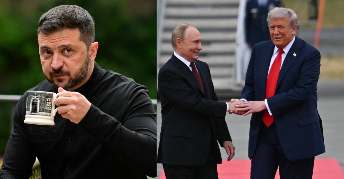 Ukrainian president Volodymyr Zelensky, Russian president and US president Donald Trump. File Photo: AFP