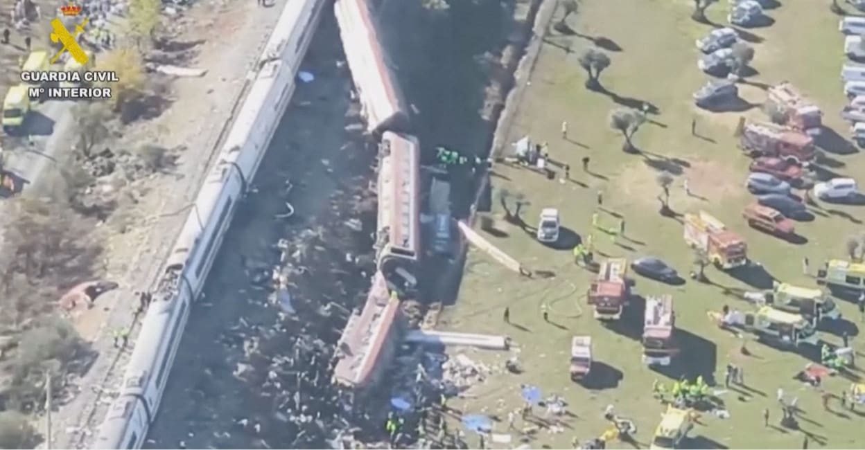 Over 60 killed, 100 injured as two high-speed trains collide in Spain