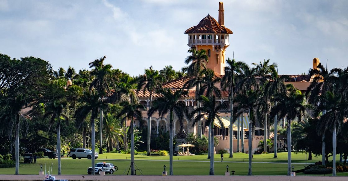 A view of the Mar-a-Lago Club in Palm Beach, Florida, on November 8, 2024, seen from across the water in West Palm Beach, Florida. Photo: AFP