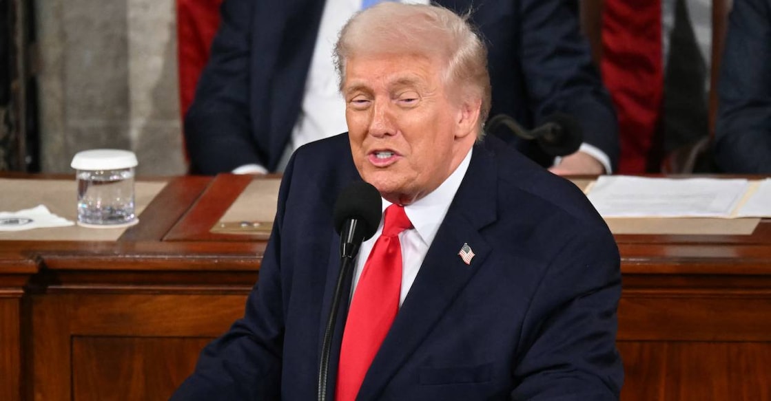 US President Donald Trump delivers the State of the Union address in the House Chamber of the US Capitol in Washington, DC. Photo: AFP