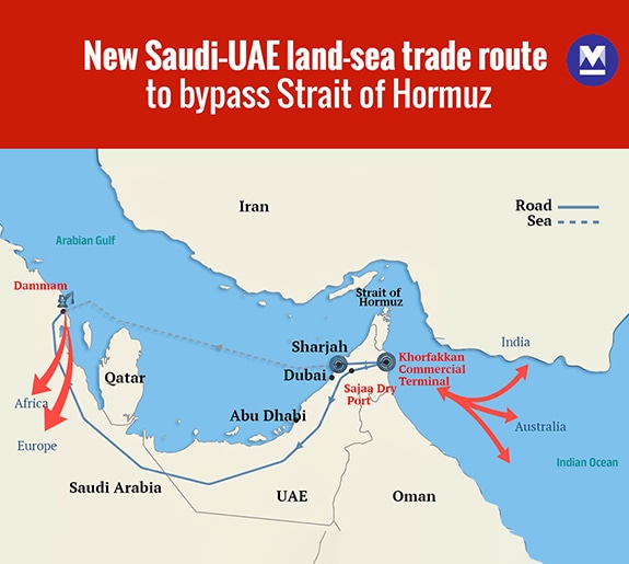 UAE, Saudi open new cargo trade route bypassing Hormuz | Kerala News ...