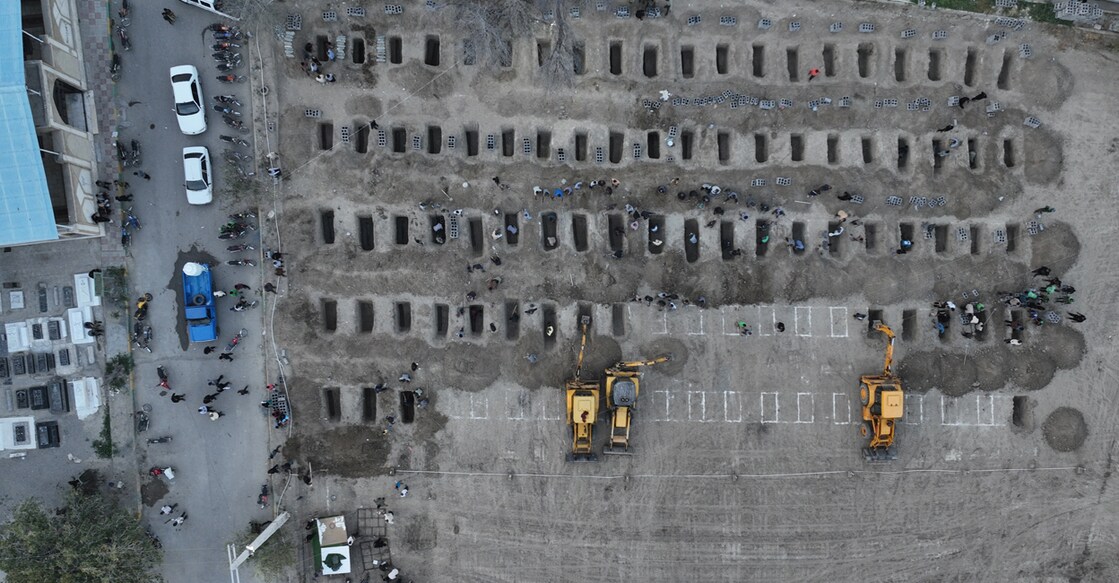 Graves are being prepared for the victims following an Israeli strike on a school in Minab. Photo: Iranian Foreign Media Department/WANA (West Asia News Agency)/Handout via REUTERS