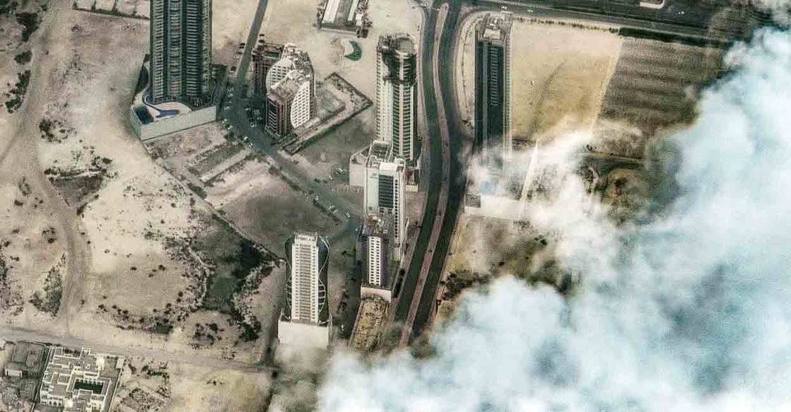 This video grab taken from UGC images posted on social media on February 28, 2026, and verified by AFPTV teams in Paris, shows the moment of a strike on a U.S. base in Bahrain. File photo: AFP