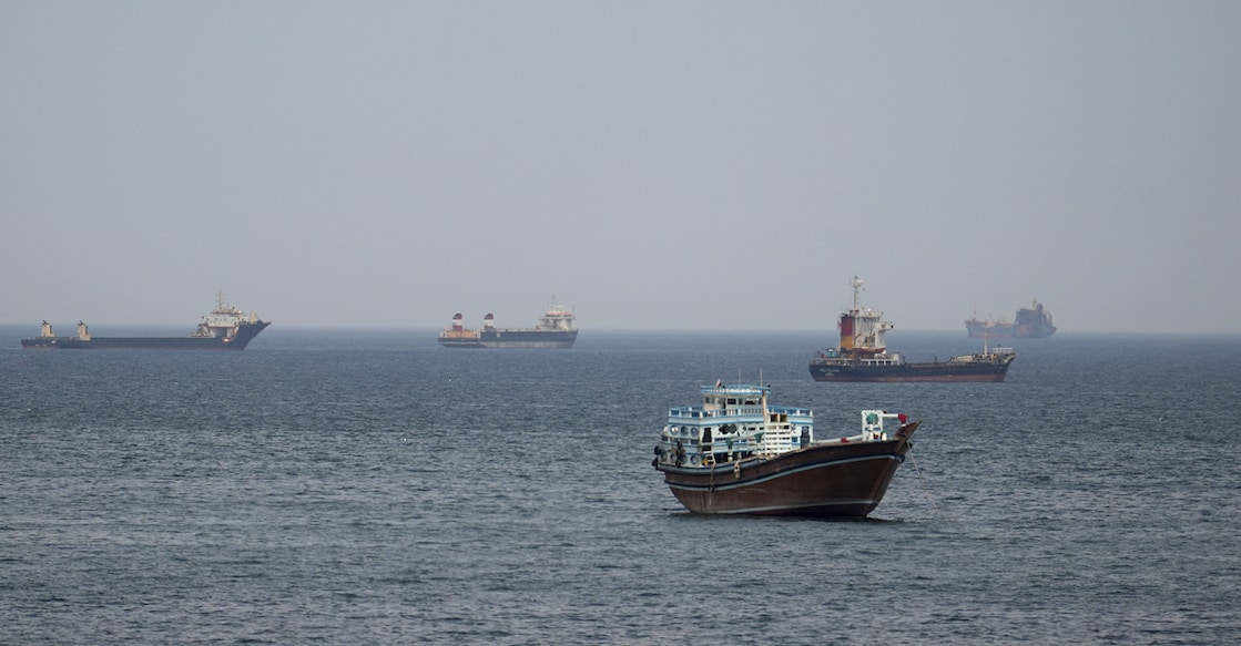 Ships and boats in the Strait of Hormuz, Musandam, Oman, April 22, 2026. Photo: Reuters