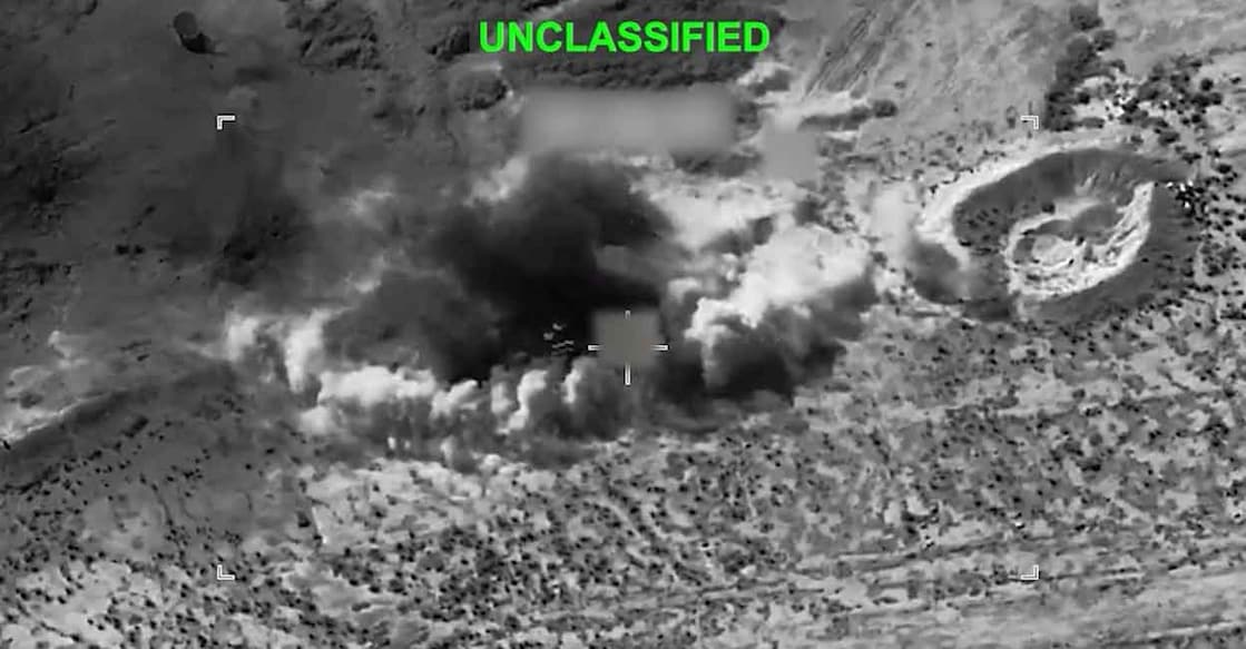 Smoke rises from an explosion at an unknown location, during what U.S. Central Command (CENTCOM) says are strikes on Iran, in this screen grab taken from a handout video released on July 14, 2026. Photo: U.S. Central Command/Handout via REUTERS