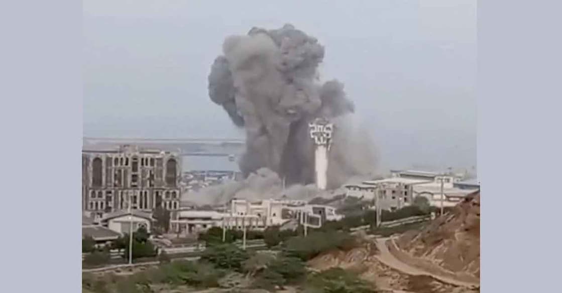 Smoke rises in Chabahar, Iran, in this screengrab taken from a social media video, released July 15, 2026. Photo: Social Media/via REUTERS