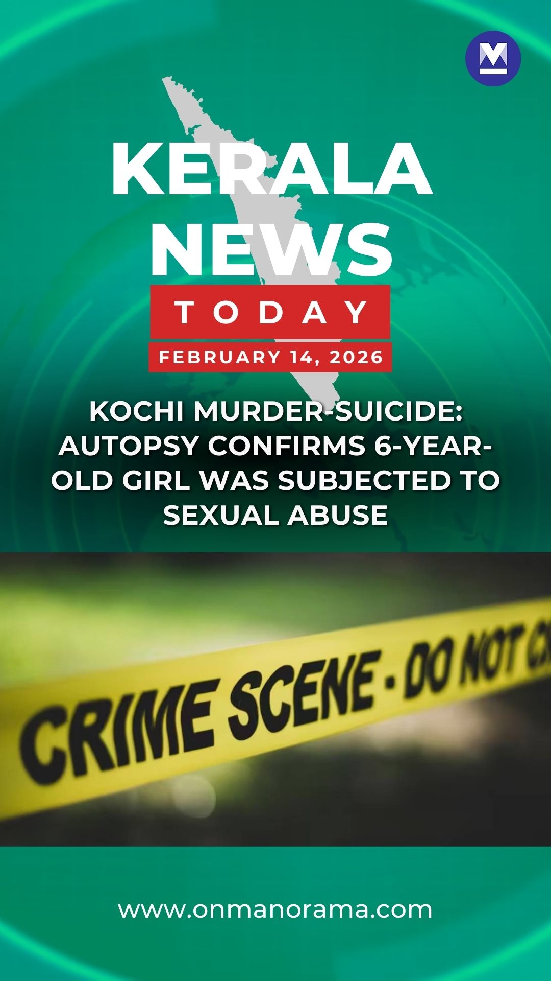 Kochi murder-suicide: Autopsy confirms 6-year-old girl was subjected to ...