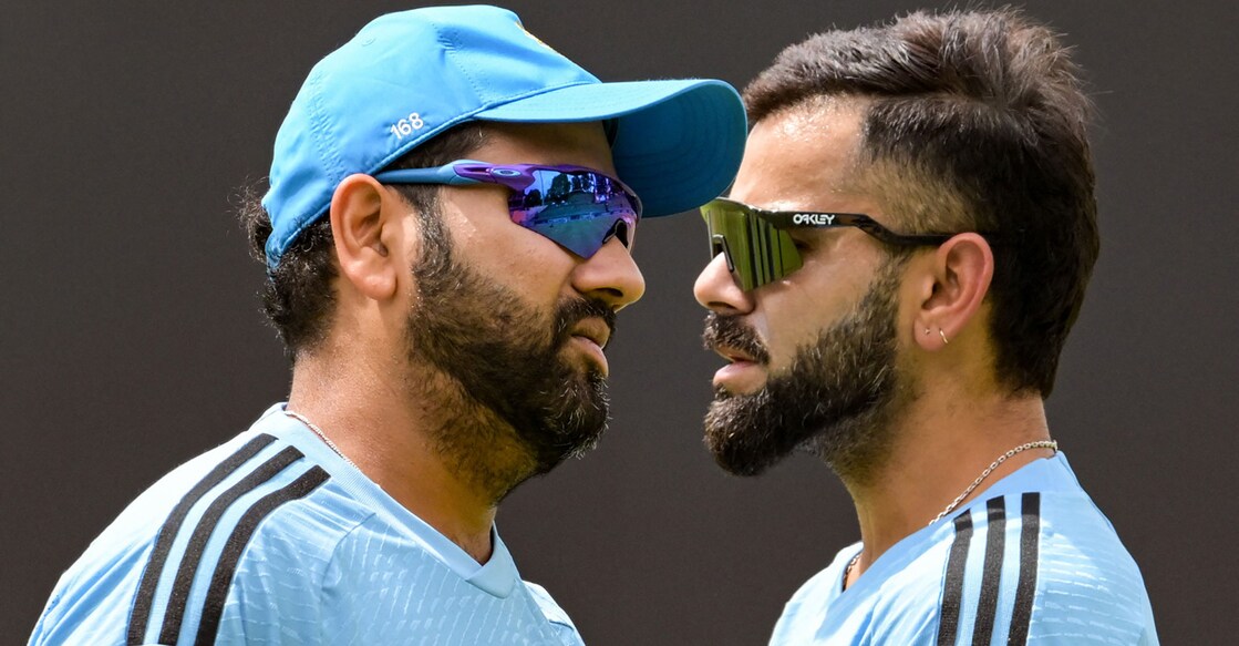 A file photo of Rohit Sharma and Virat Kohli. Photo: AFP