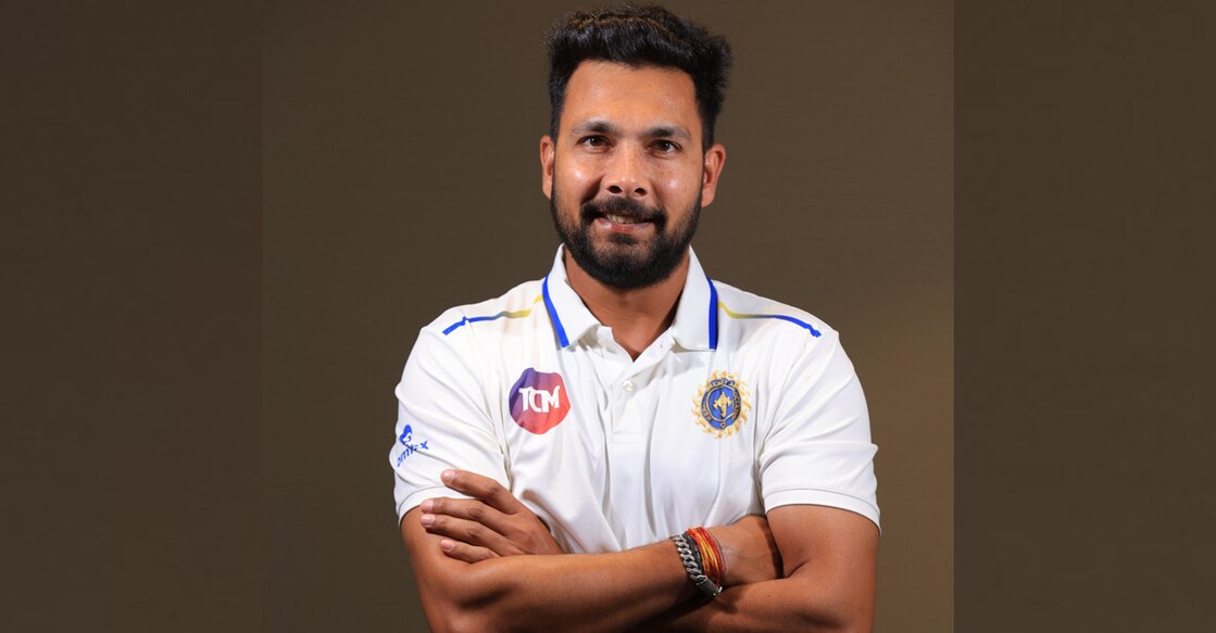 Ankit Sharma scored 63 for Kerala against Punjab in the Ranji Trophy in Chandigarh on October 27, 2025. Photo: KCA