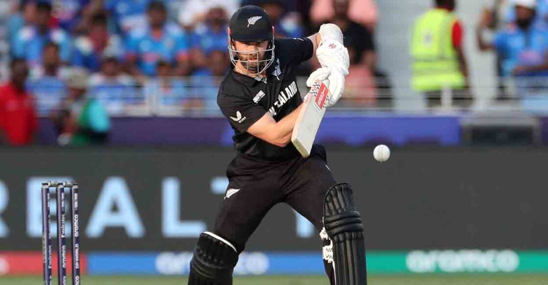 Cricket - ICC Men's Champions Trophy - Group A - India v New Zealand - Dubai International Stadium, Dubai, United Arab Emirates - March 2, 2025 New Zealand's Kane Williamson in action REUTERS/Satish Kumar