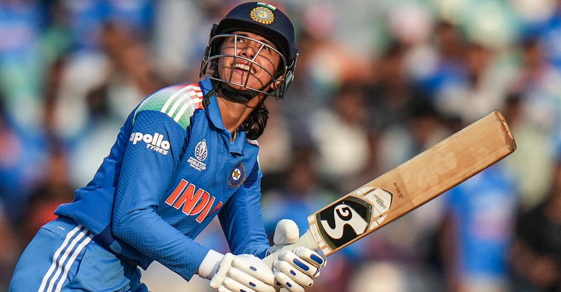 Smriti Mandhana in action for India. File photo: PTI