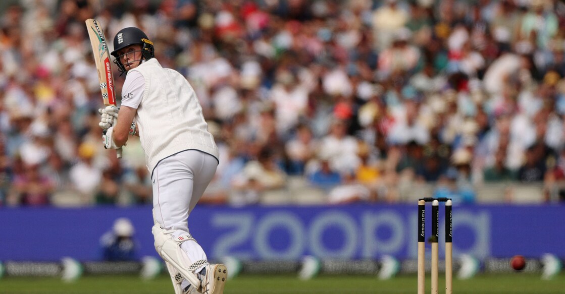 England's Zak Crawley in action against India during the fourth Test match at Manchester. Photo: Reuters