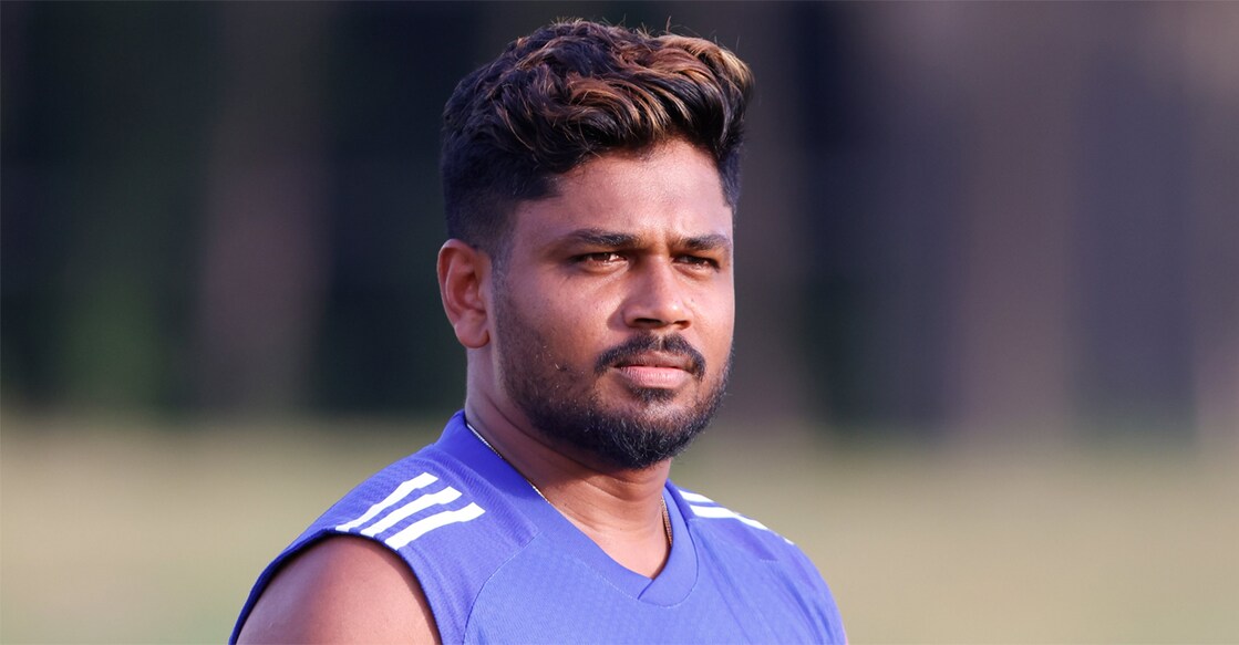 Sanju Samson during an Indian team practice session in Dubai. Photo: BCCI