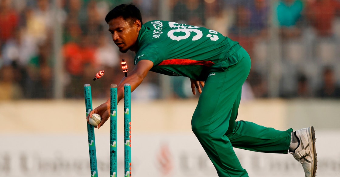 Bangladesh's Mustafizur Rahman in action during a match against England. File phtoo: Reuters/ Adnan Abidi