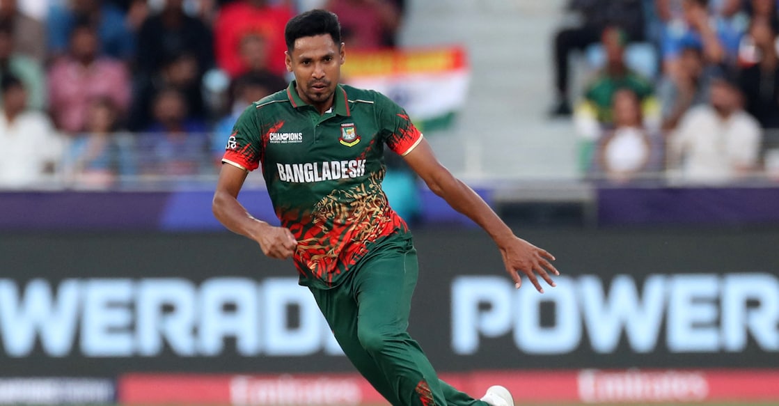 Bangladesh's Mustafizur Rahman in action. File photo: Reuters/Satish Kumar