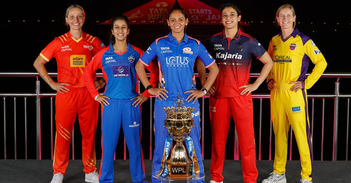 The captains of WPL teams pose for a picture. Photo: X/@wplt20
