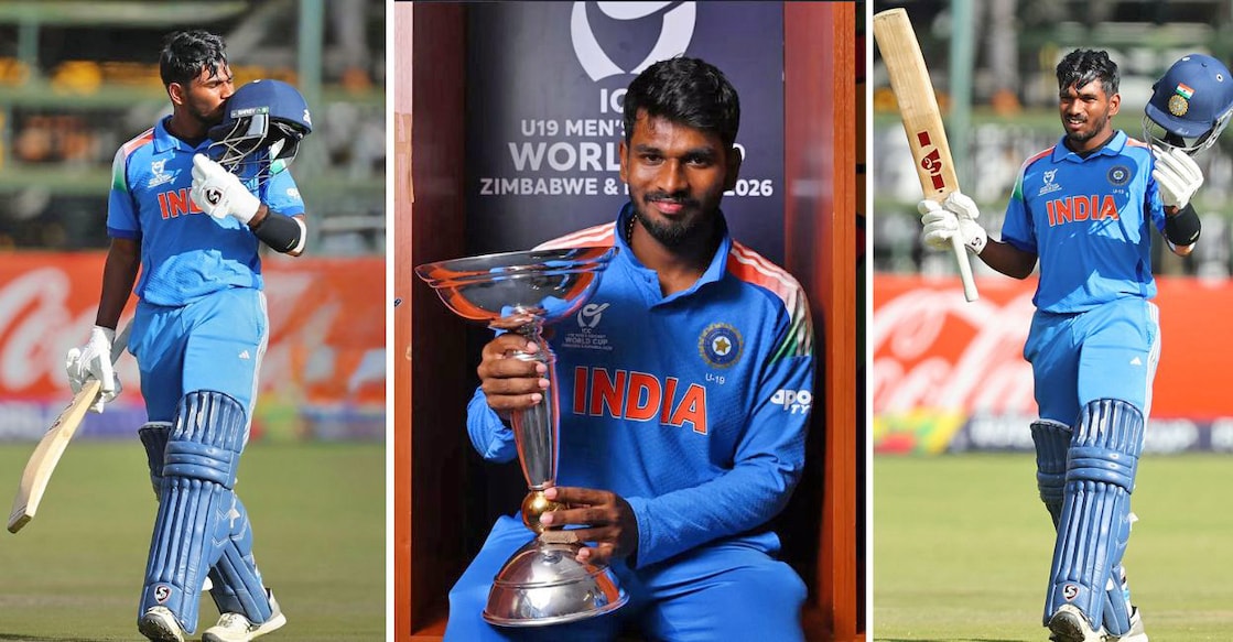 Aaron George played a pivotal role in helping India lift the Men’s Under-19 World Cup. Photo: BCCI