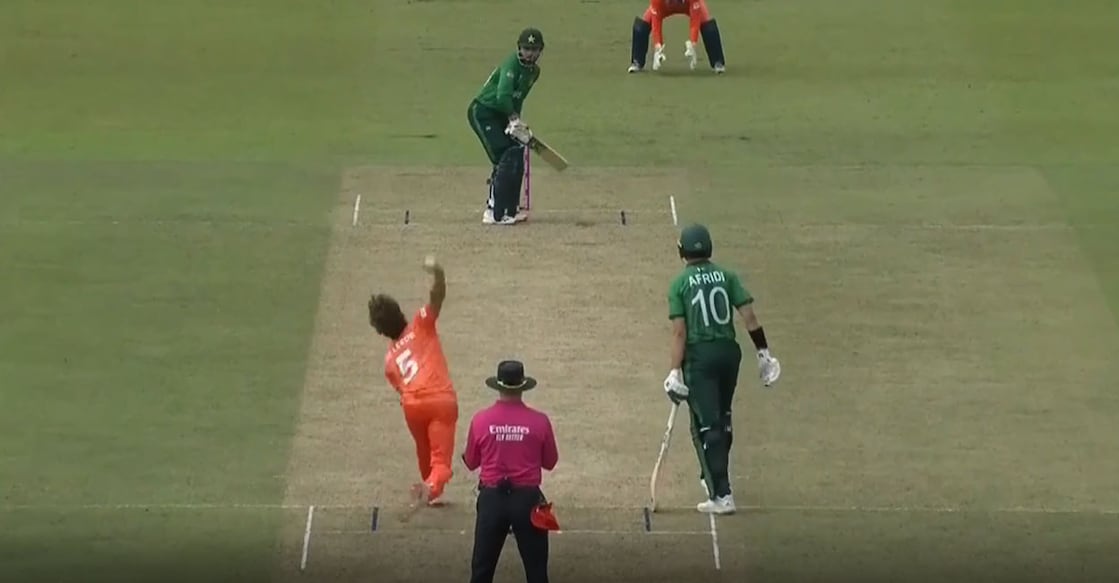 Pakistan defeated Netherlands by three wickets in T20 World Cup opener. Photo: Screengrab/ICC official website