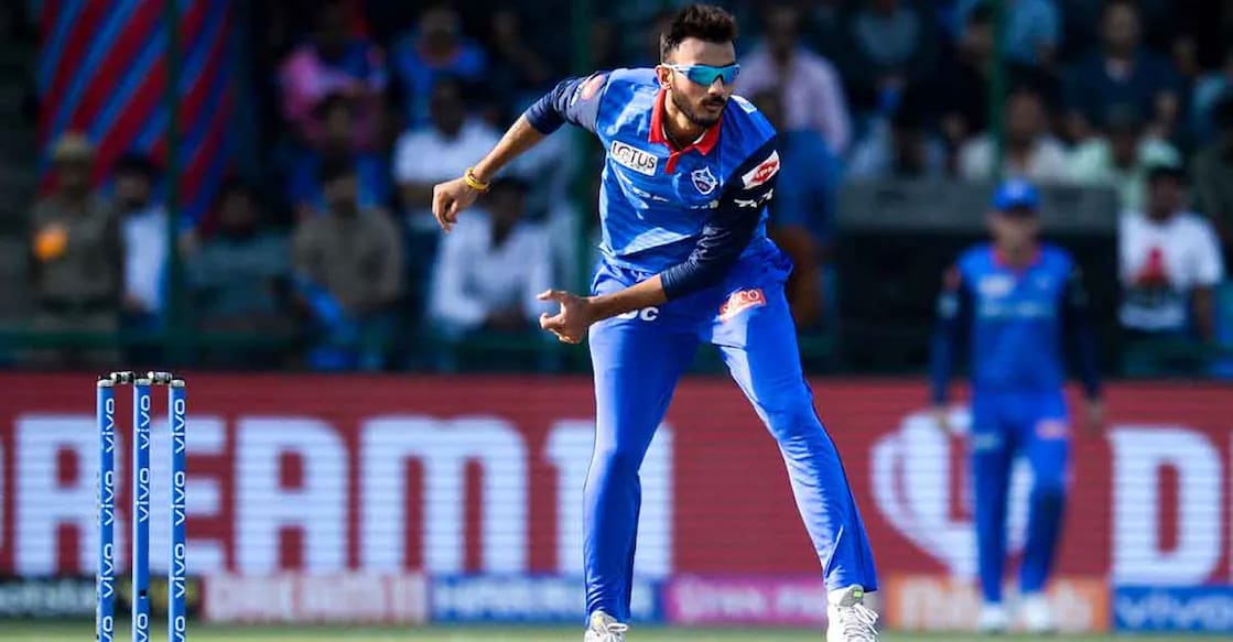A file photo of Axar Patel playing for Delhi Capitals. Photo: AFP