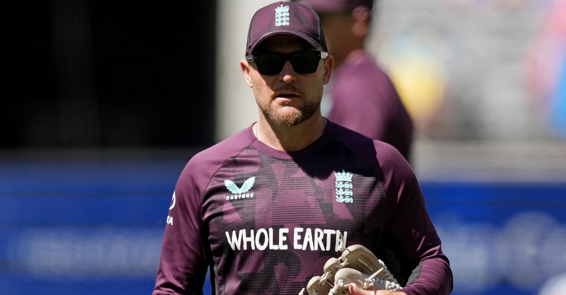 England head coach Brendon McCullum during the warm up before the start of a Test match. File photo: Reuters/Asanka Brendon Ratnayake