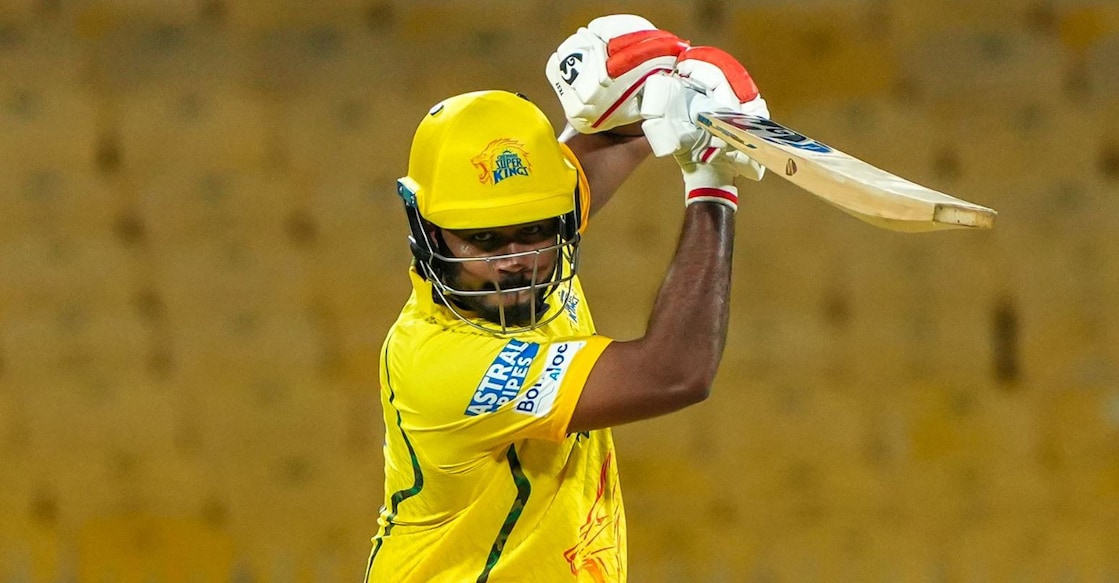 Sanju Samson practising in CSK colours. Photo: CSK